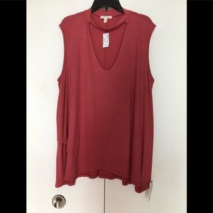 Loralette Tank top 3X New with Tags Asymetrical